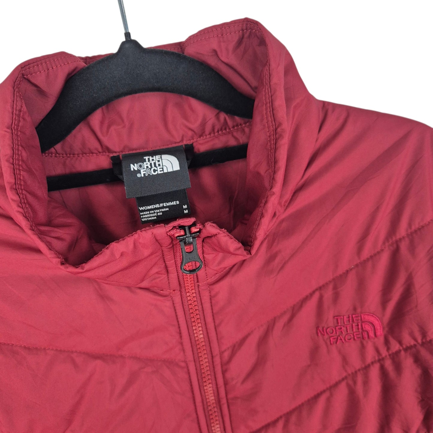 The North Face Womens Burgundy Padded Jacket Size M