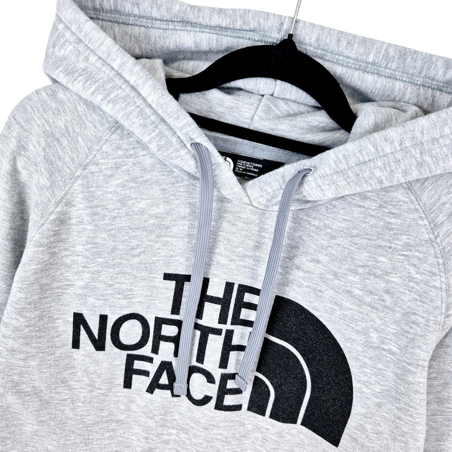 The North Face Womens Grey Regular Fit Hoodie Size M