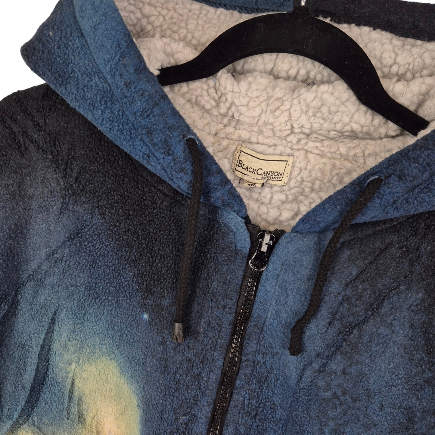 Black Canyon Outfitters Blue Heavy Fleece Hooded Jacket Size 2XL