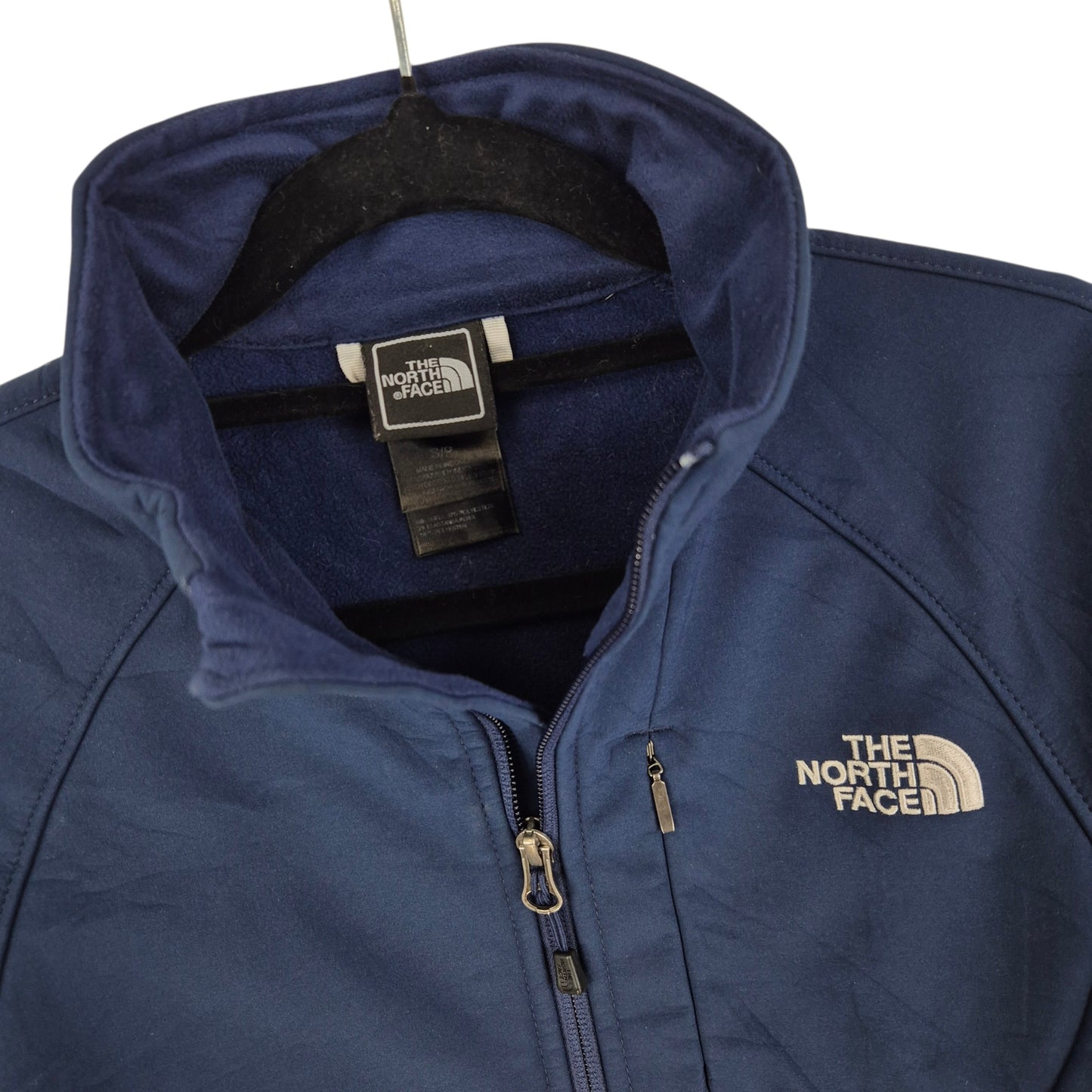 The North Face Womens Dark Blue Water Resistant Windbreaker Jacket Size S