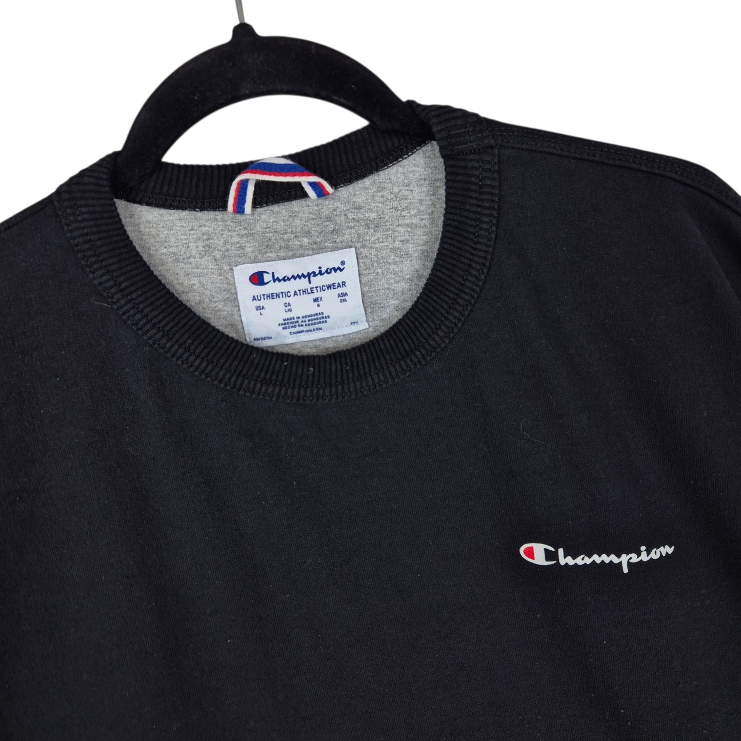 Champion Black Crewneck Sweater Size L