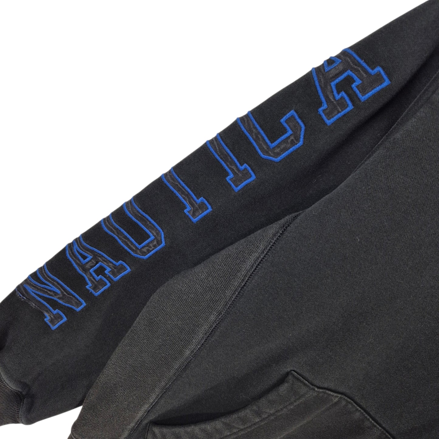 Nautica Black Embroidered Hoodie Size M