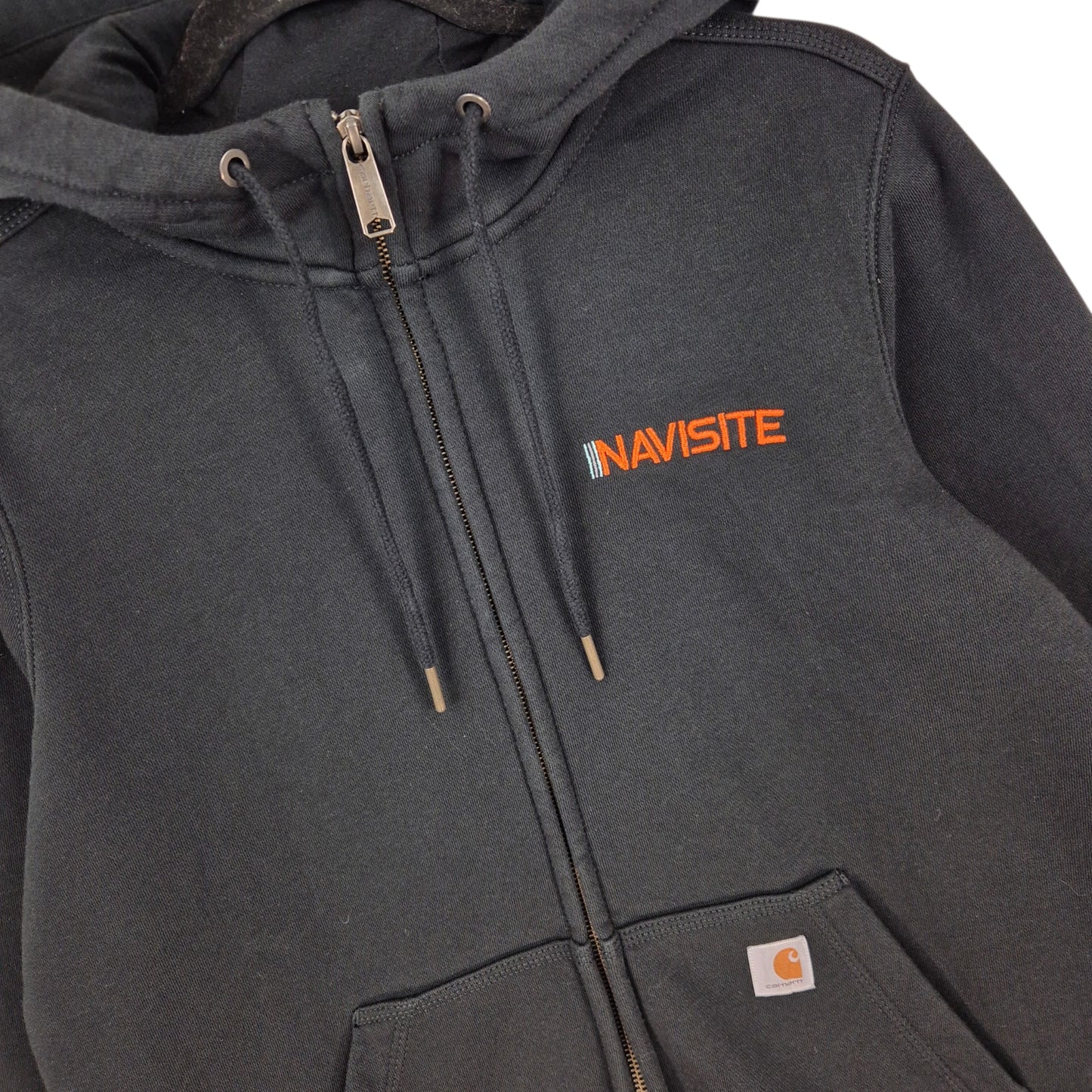 Carhartt Womens Black Navisite Heavy Relaxed Hoodie Size M