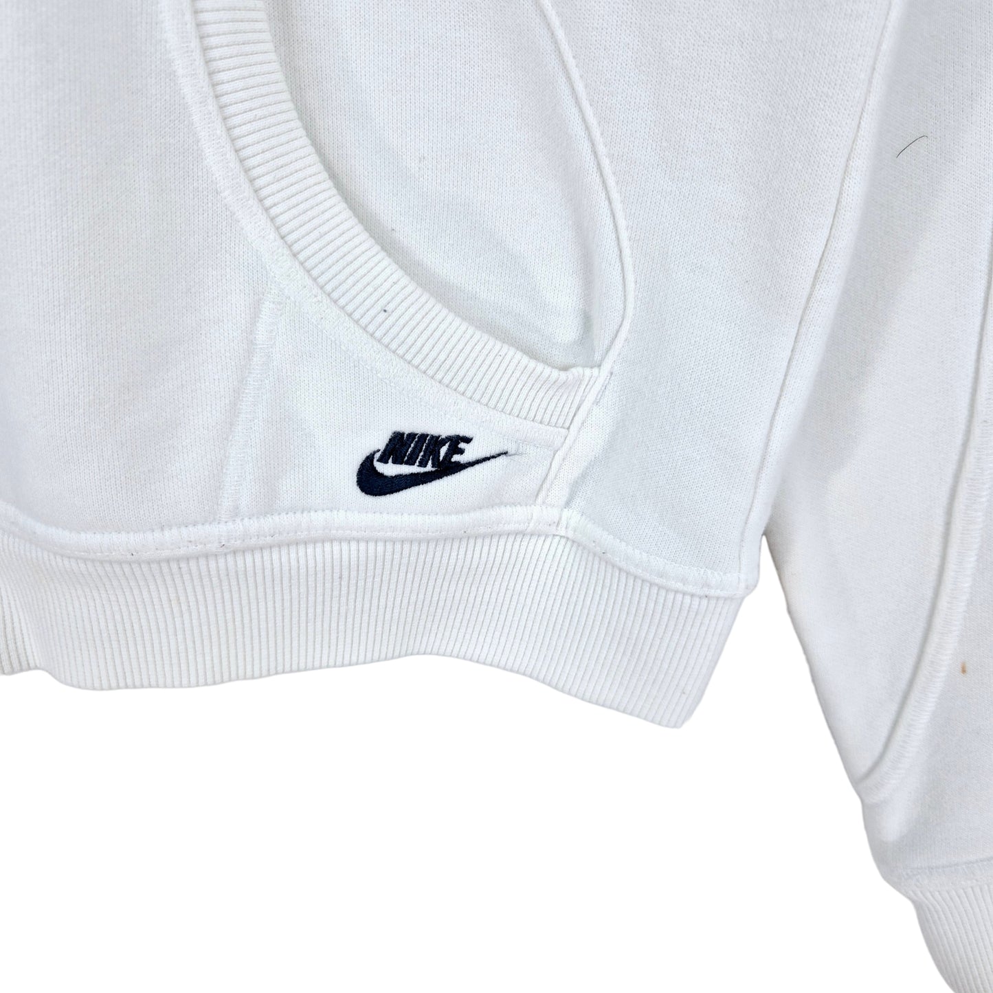 Vintage Nike 2000's Womens White Zip Hoodie Size XL
