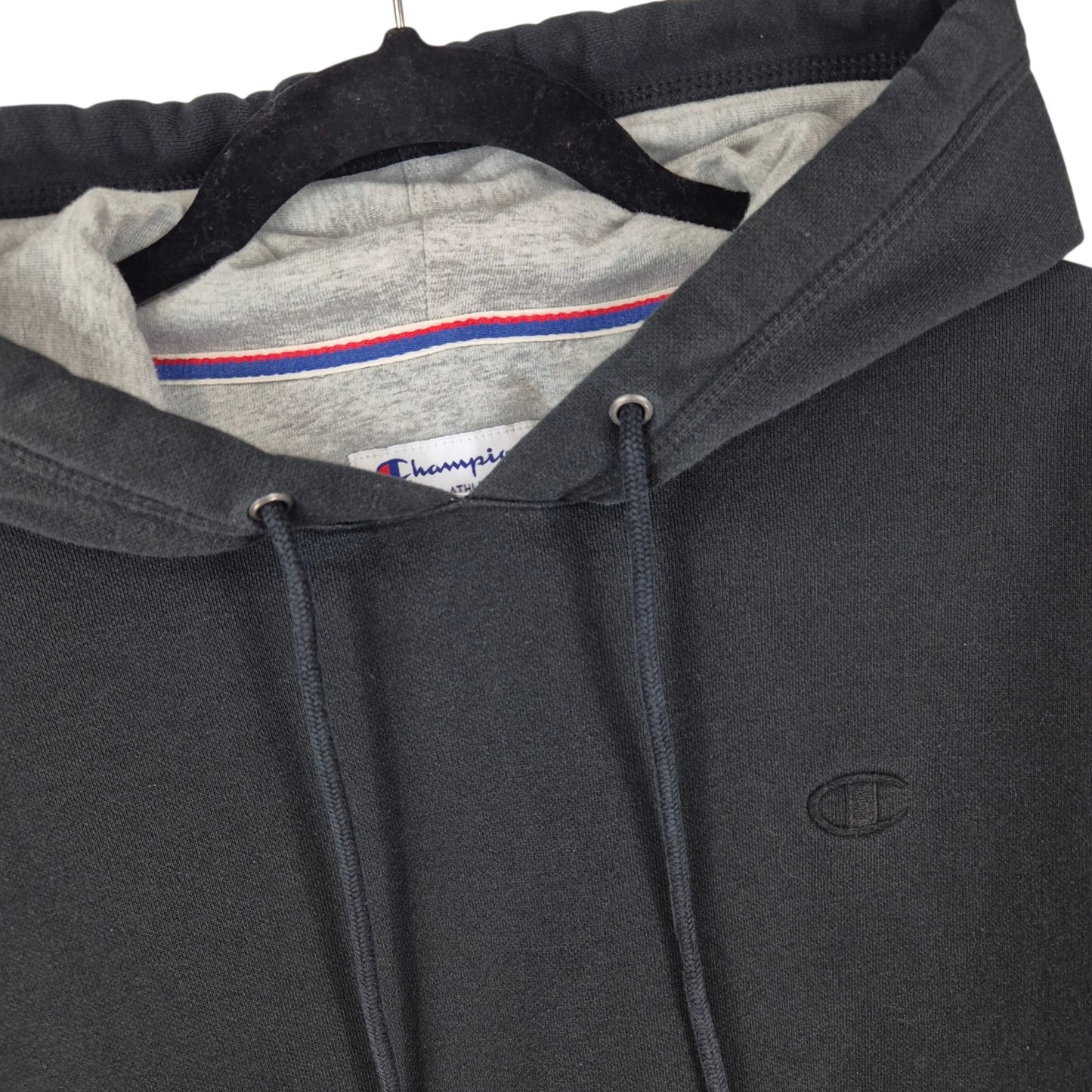 Champion Black Basic Hoodie Size S