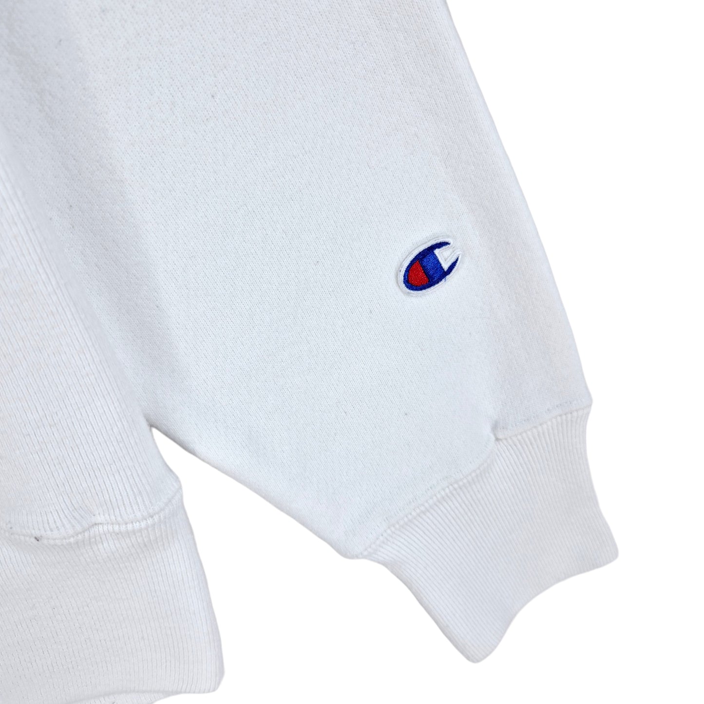Champion Reverse Weave White Heavy Hoodie Size M