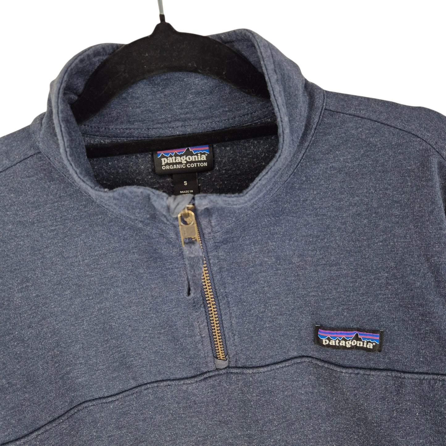 Patagonia Womens Dark Blue Quarter Zip Sweater Size S