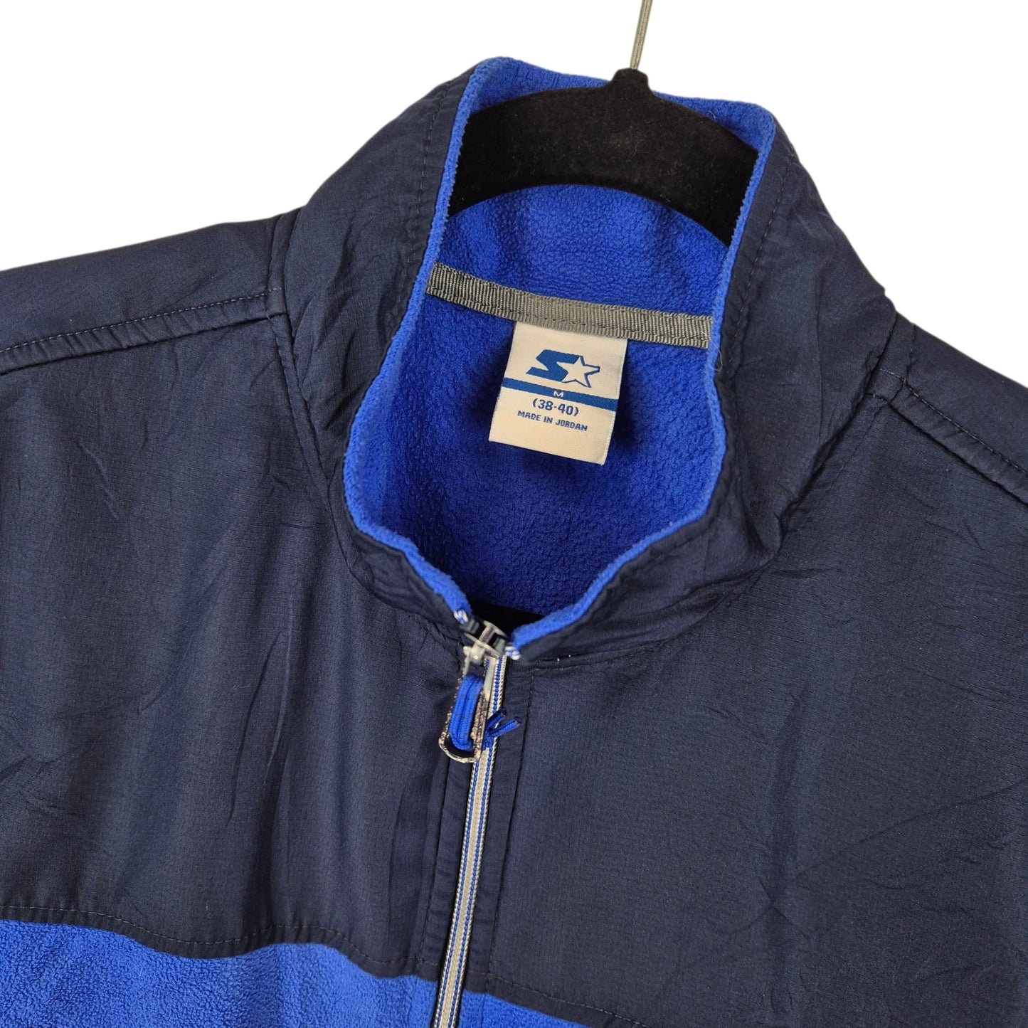 Starter Blue Fleece Zip Jumper Size M