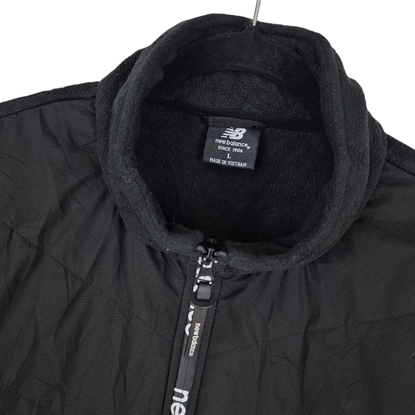 New Balance Black Fleece Zip Jumper Size L