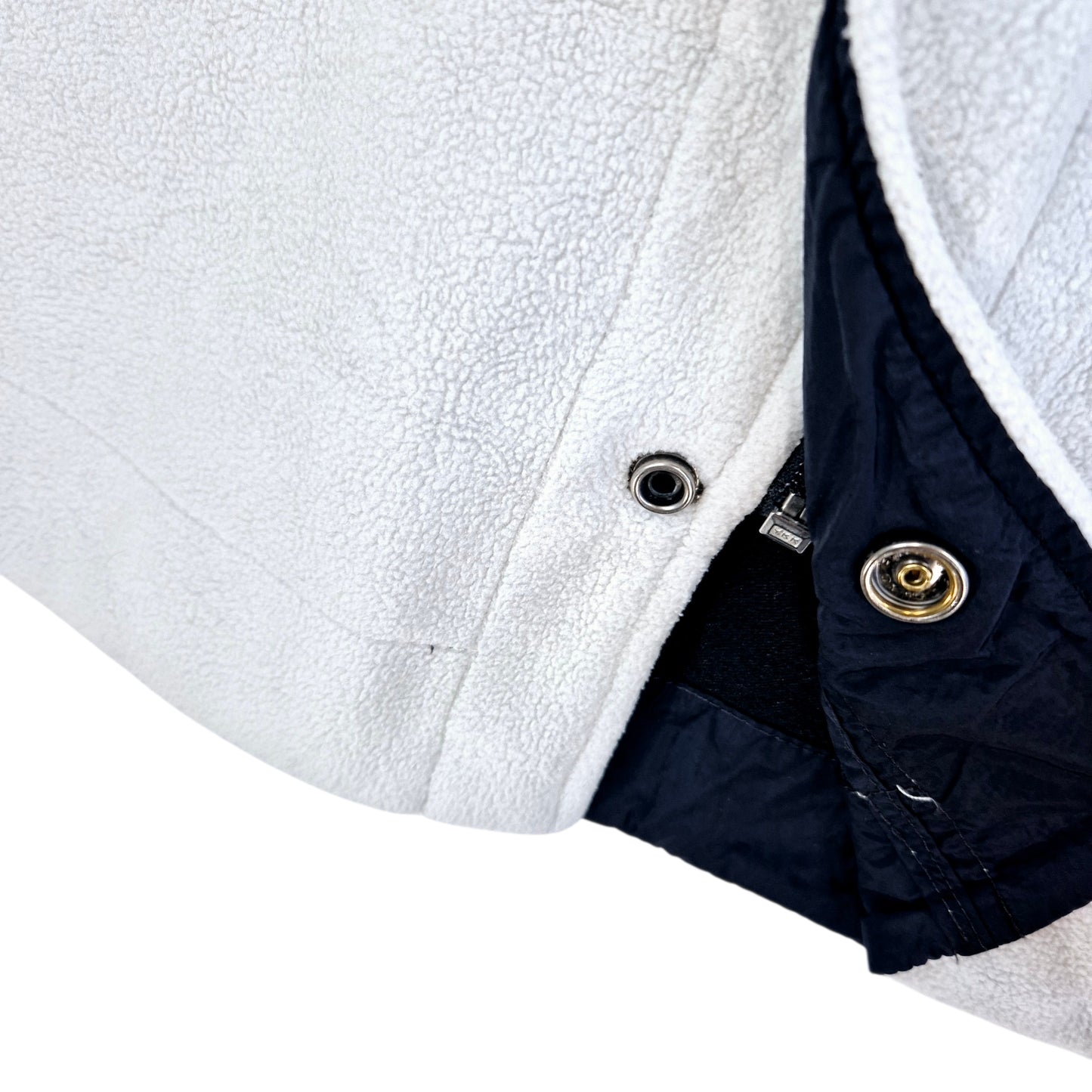 Tommy Hilfiger Cream White Fleece Jacket Size M