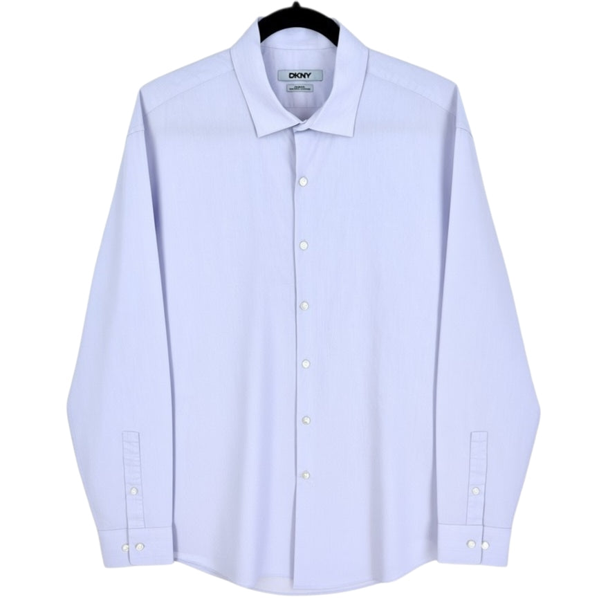 DKNY Light Purple Slim Fit Dress Shirt Size L