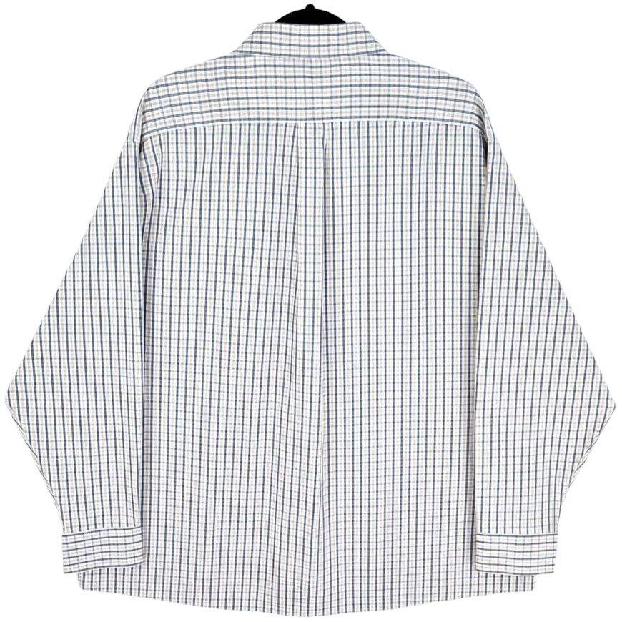 Michael Kors Light Brown & Grey Checkered Dress Shirt Size 3XL
