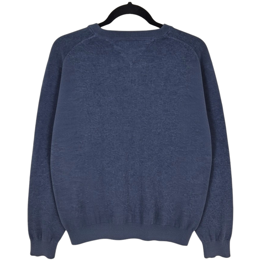 Tommy Hilfiger Steel Blue V Neck Knit Sweater Size M