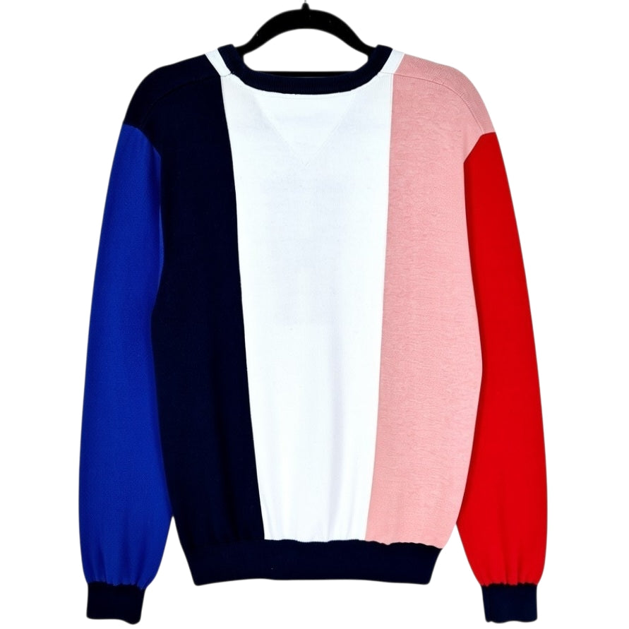 Tommy Hilfiger Red White & Blue Crewneck Knit Sweater Size M