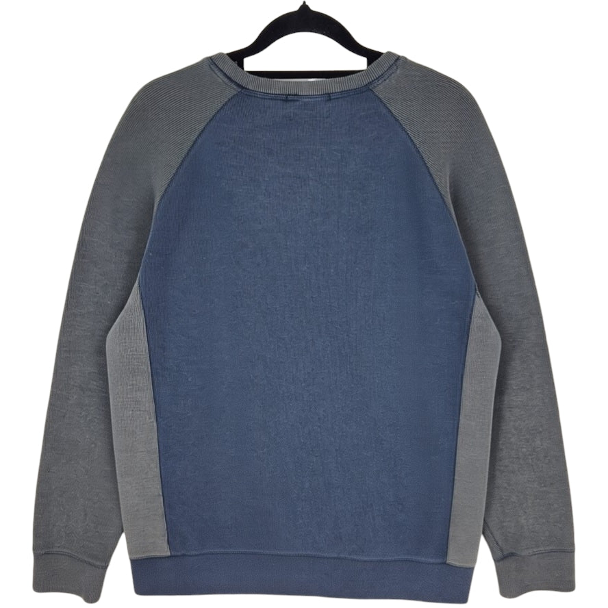 DKNY Jeans Blue & Grey Crewneck Knit Sweater Size L