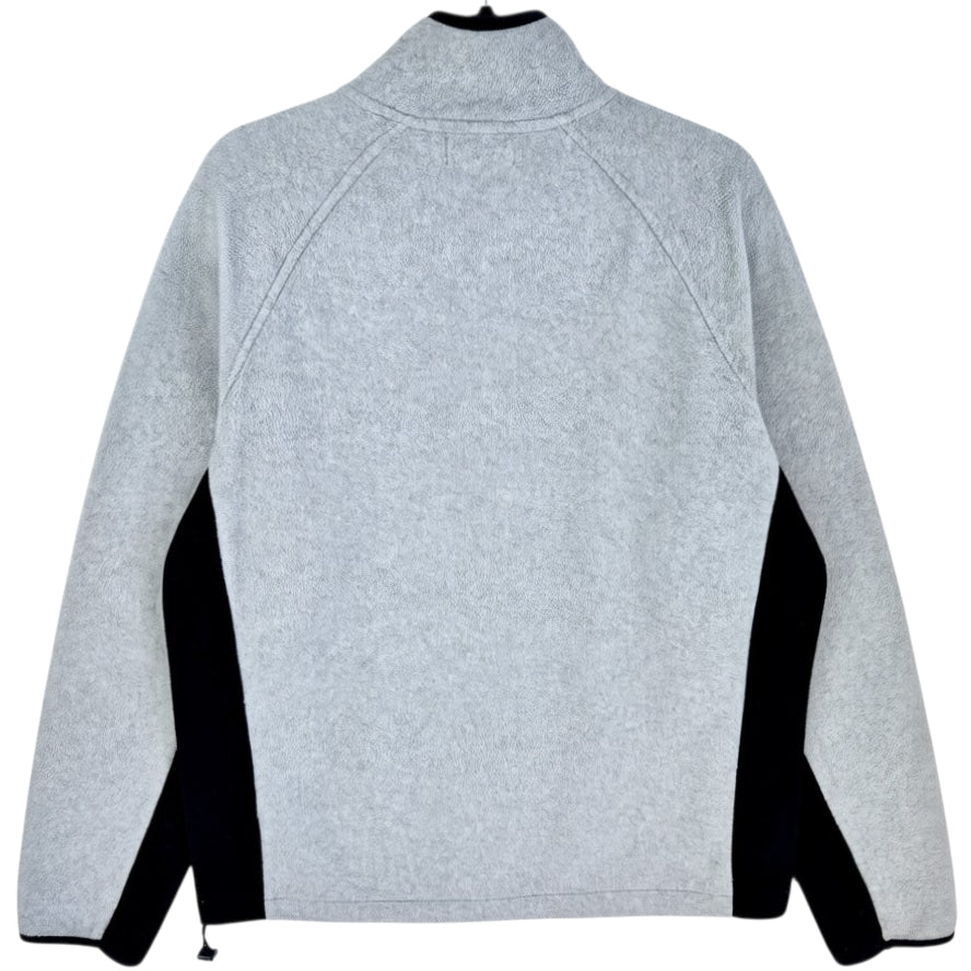 Nautica Grey Quarter Zip Fleece Jumper Size L