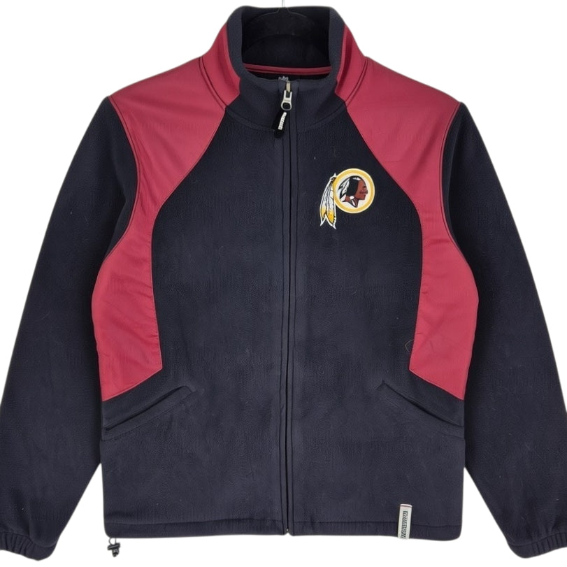 Reebok NFL Womens Washington Commanders Black Fleece Zip Jumper Size M