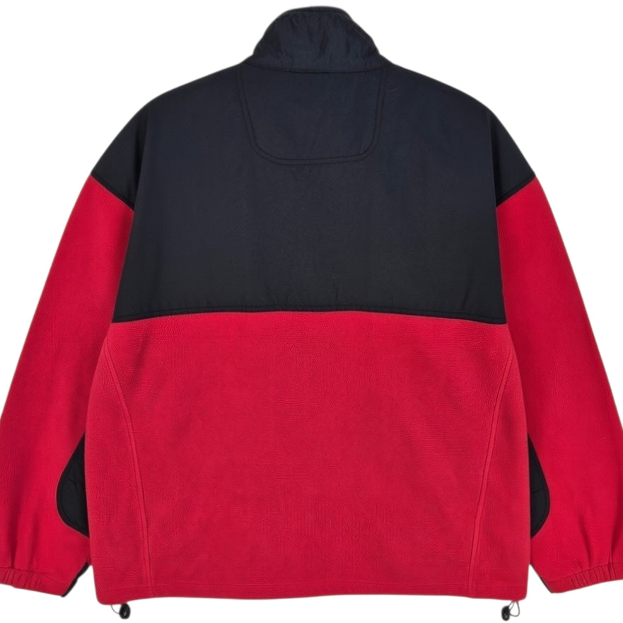 Vintage Ohio State Buckeyes Red Full Zip Fleece Jumper Size XL