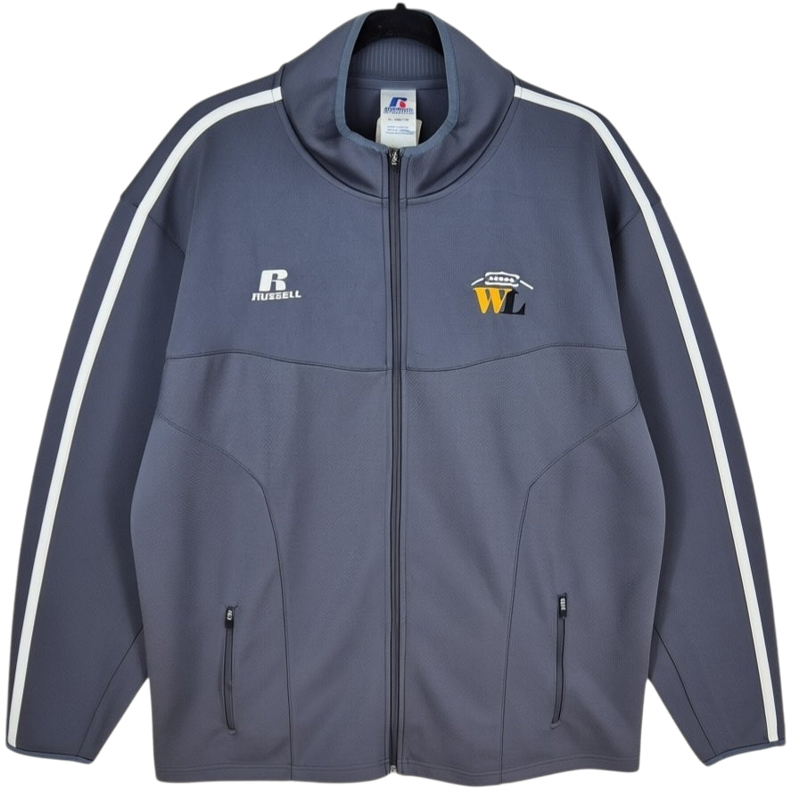 Russell Athletic Grey Football Track Jacket Size XL