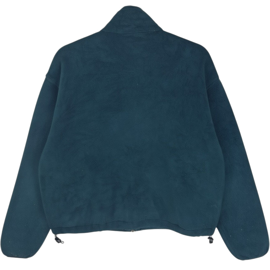 Vintage Woolrich 2000's Dark Green Fleece Zip Jumper Size M