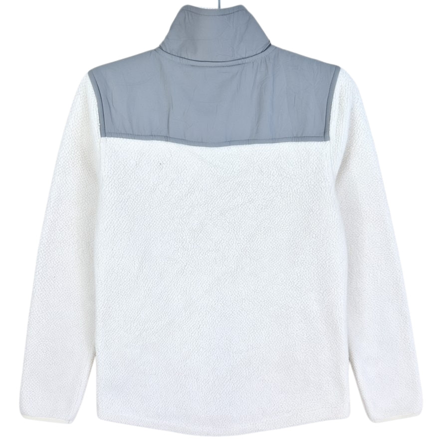 FILA Sport Womens White Fleece Zip Jumper Size XS