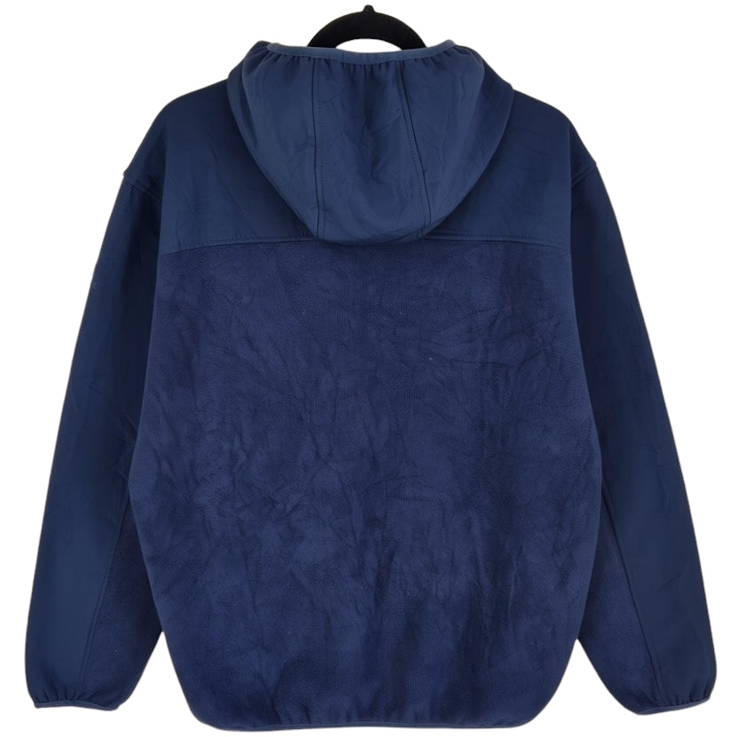 Reebok Dark Blue Hooded Fleece Zip Jumper Size L