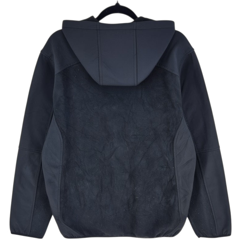 Reebok Black Hooded Fleece Zip Jumper Size M