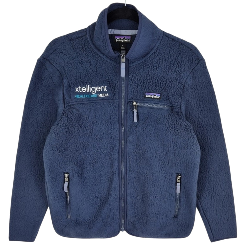 Patagonia Dark Blue Fleece Zip Jumper Size M