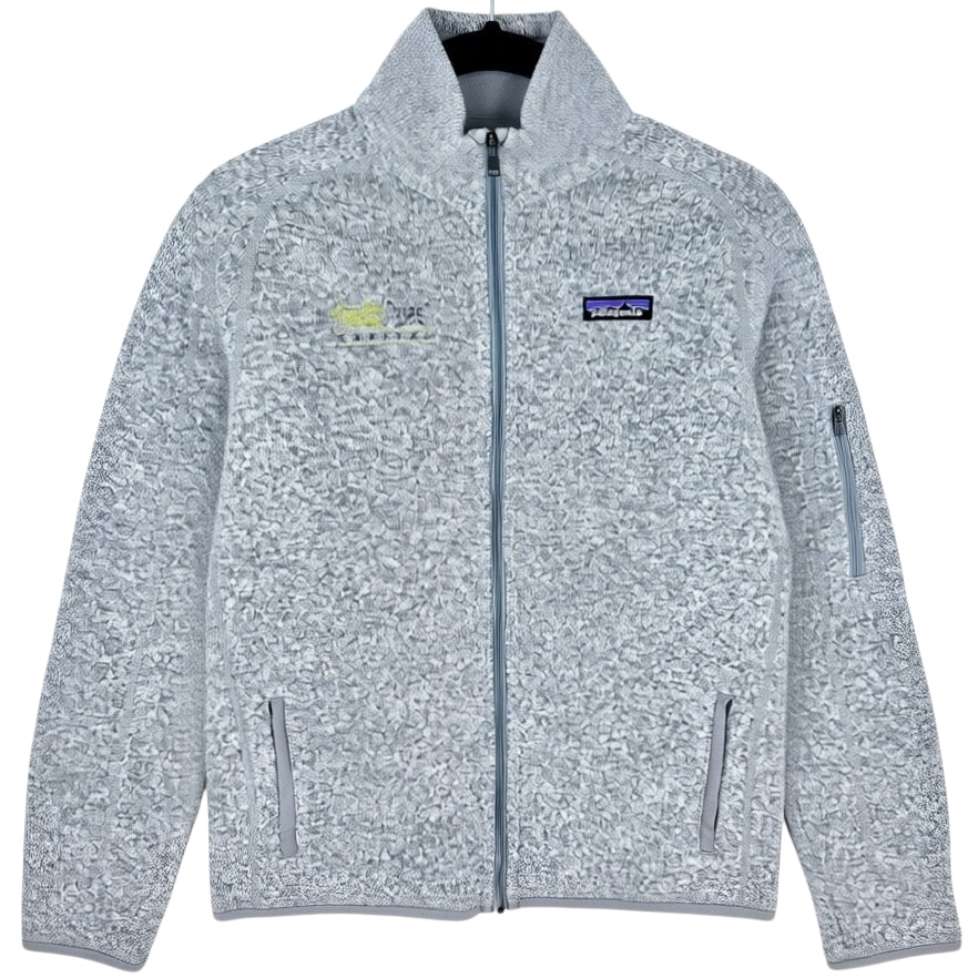 Patagonia Light Grey Womens Fleece Zip Jumper Size L