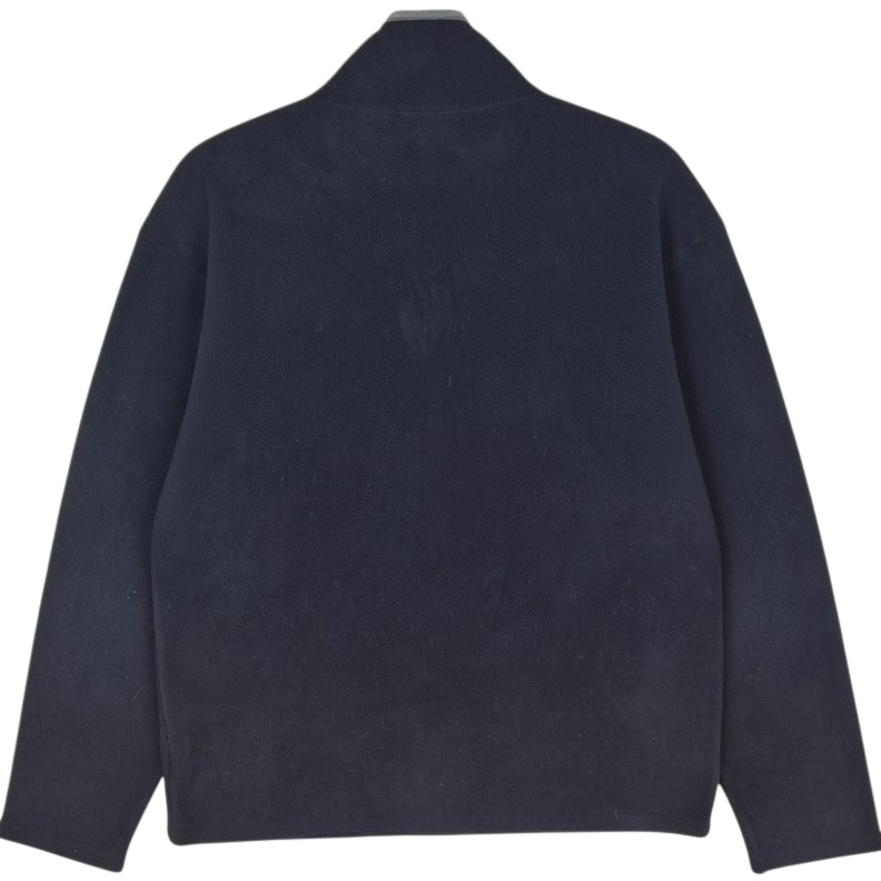 FILA Black Quarter Zip Fleece Jumper Size M