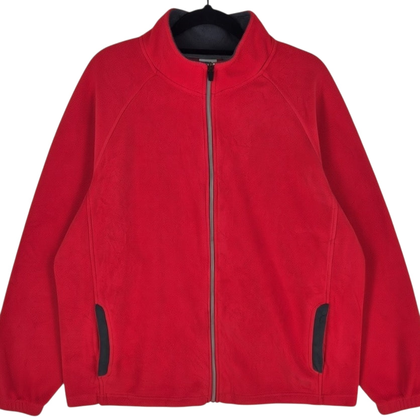Starter Red Fleece Zip Jumper Size L