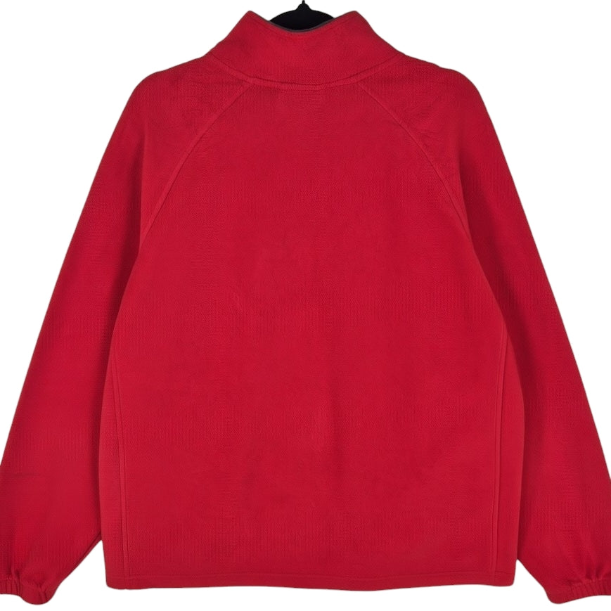 Starter Red Fleece Zip Jumper Size L