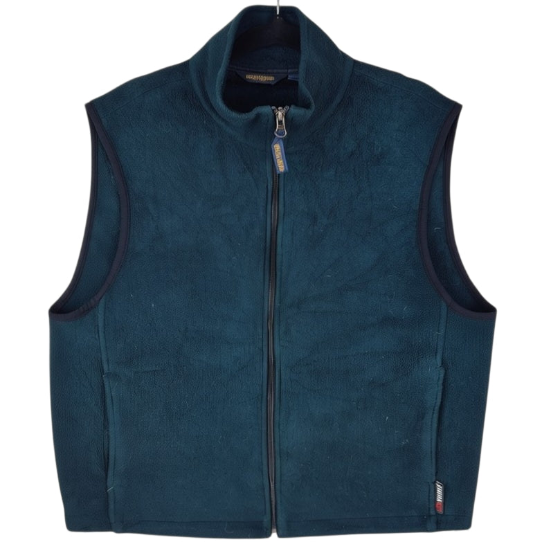 Vintage Woolrich 90's Dark Green Fleece Vest Size L