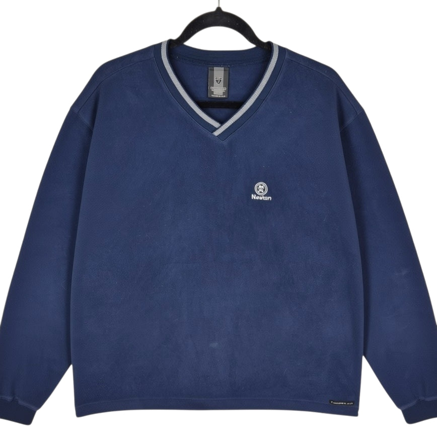 Nike Golf Dark Blue Light V Neck Fleece Jumper SizeM