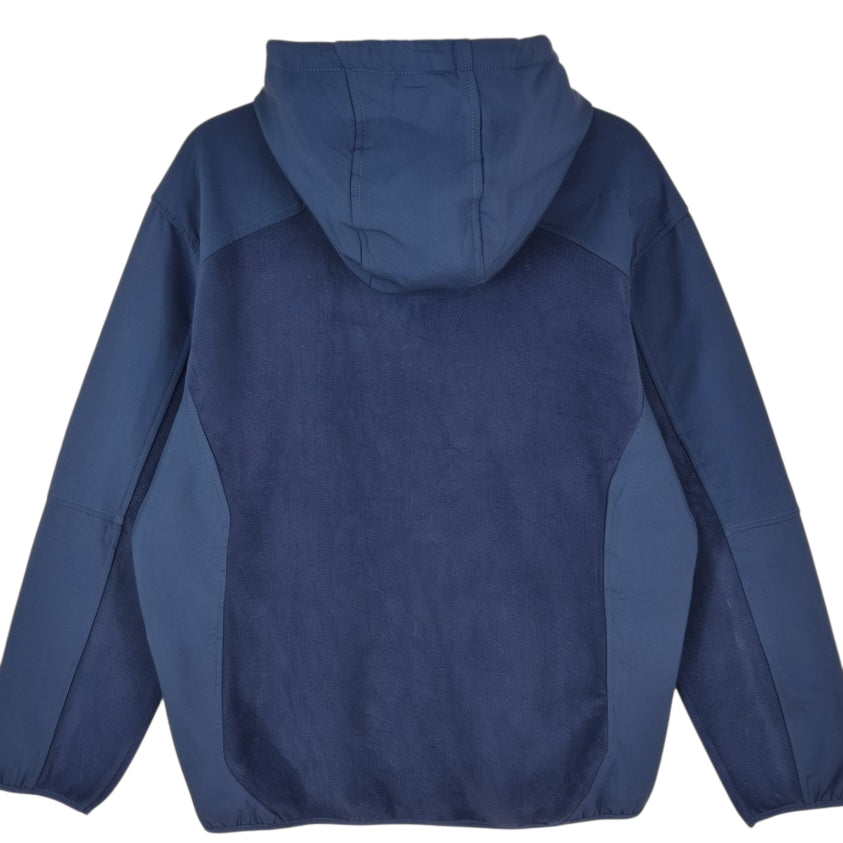 Reebok Dark Blue Hooded Fleece Zip Jumper Size XL