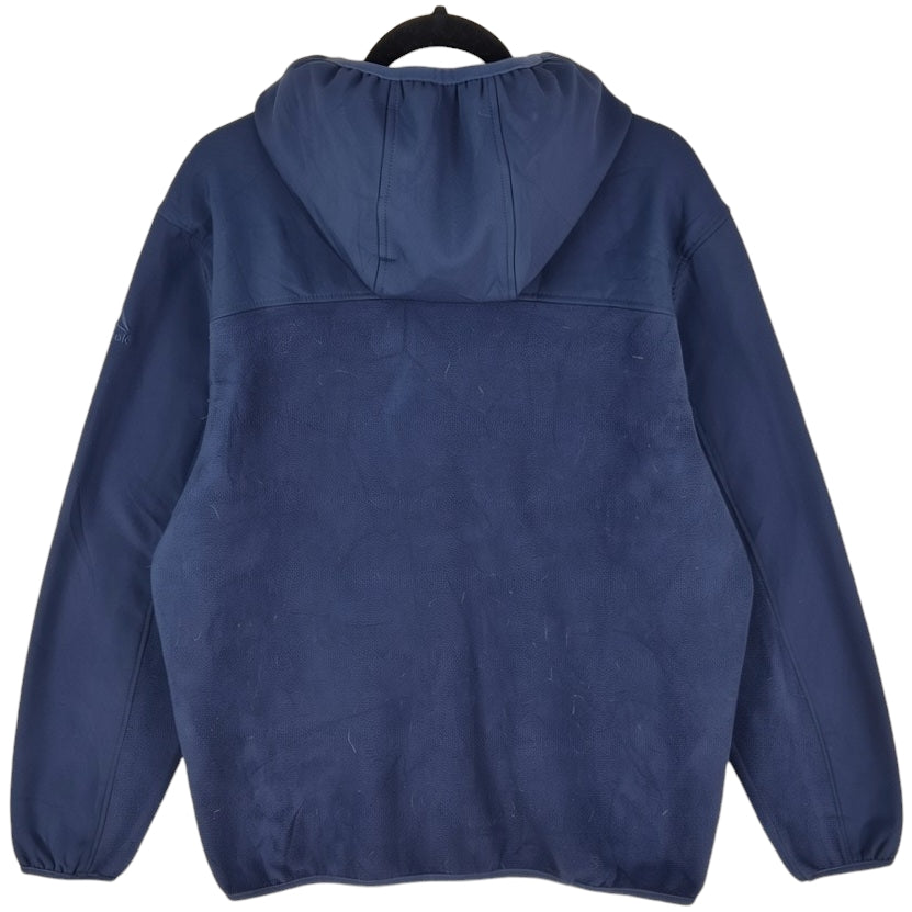 Reebok Dark Blue Hooded Fleece Zip Jumper Size L