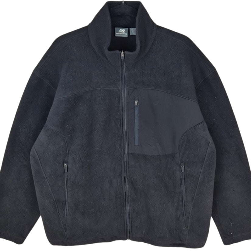 New Balance Black Fleece Zip Jumper Size XL