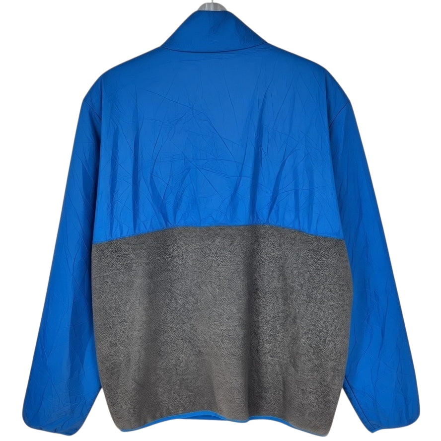 NFL Detriot Lions Grey & Blue Half Zip Fleece Jumper Size XL
