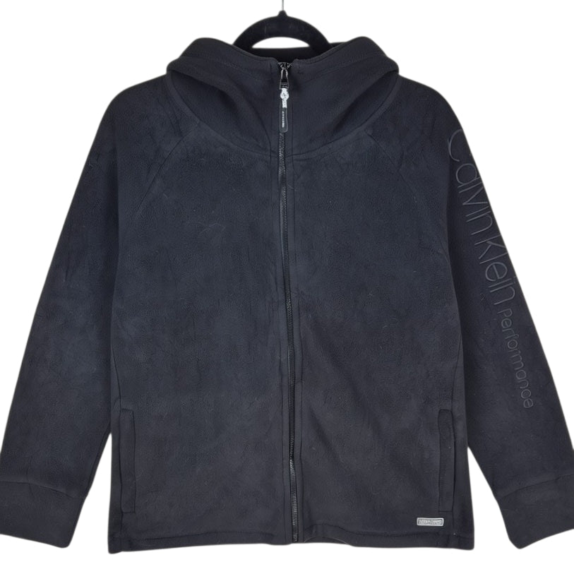 Calvin Klein Performance Black Fleece Zip Jumper Size L