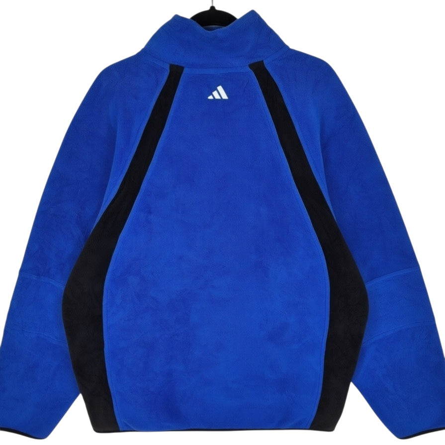 Vintage Adidas 90's Blue Heavy Fleece Zip Jacket Size XL