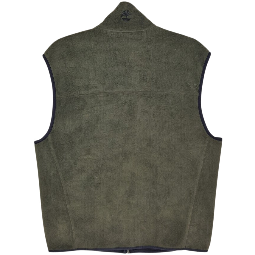 Timberland Olive Green Fleece Vest Size M