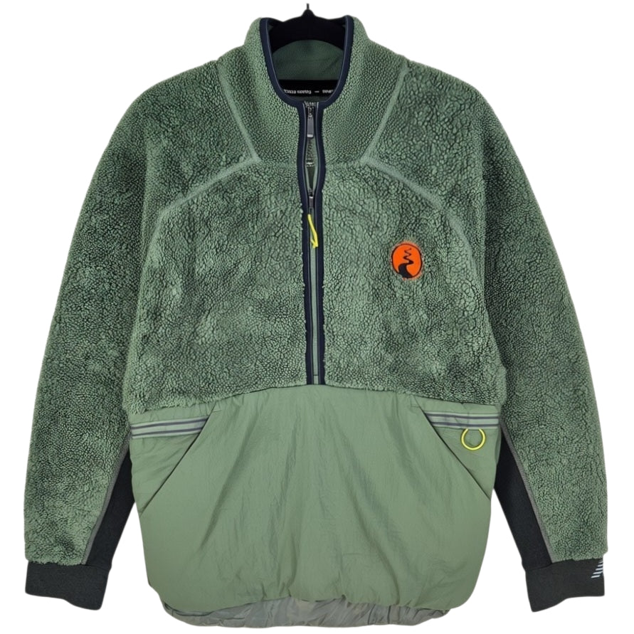 New Balance Green Half Zip Fleece Jumper Size S