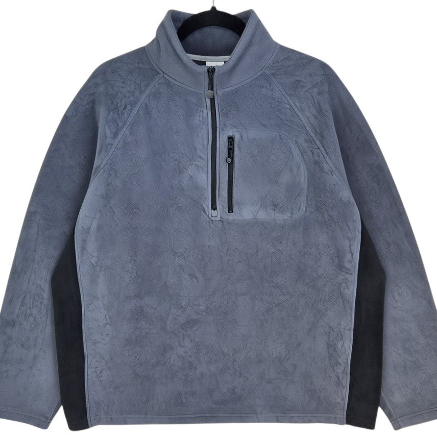 Starter Grey Quarter Zip Fleece Jumper Size XL