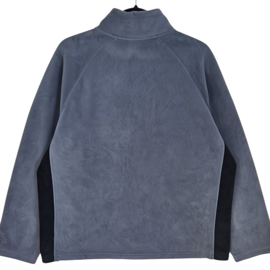 Starter Grey Quarter Zip Fleece Jumper Size XL