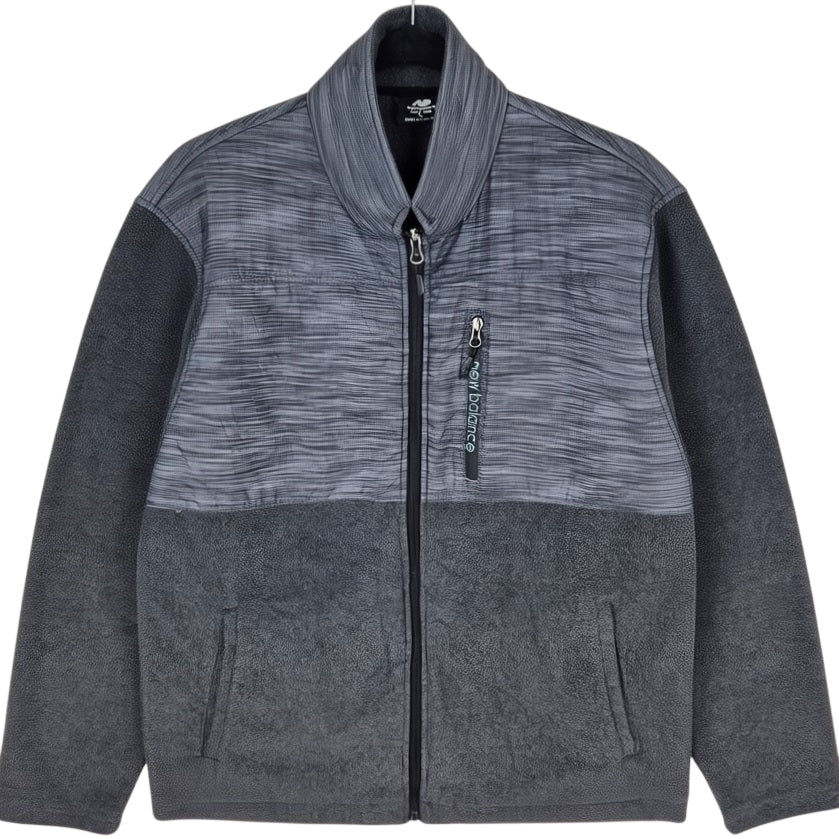 New Balance Grey Fleece Zip Jumper Size L