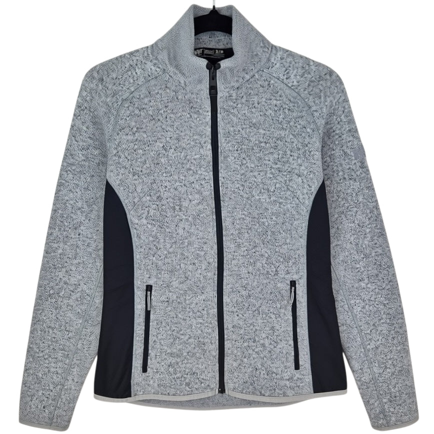 Helly Hansen Womens Light Grey Fleece Zip Jumper Size S