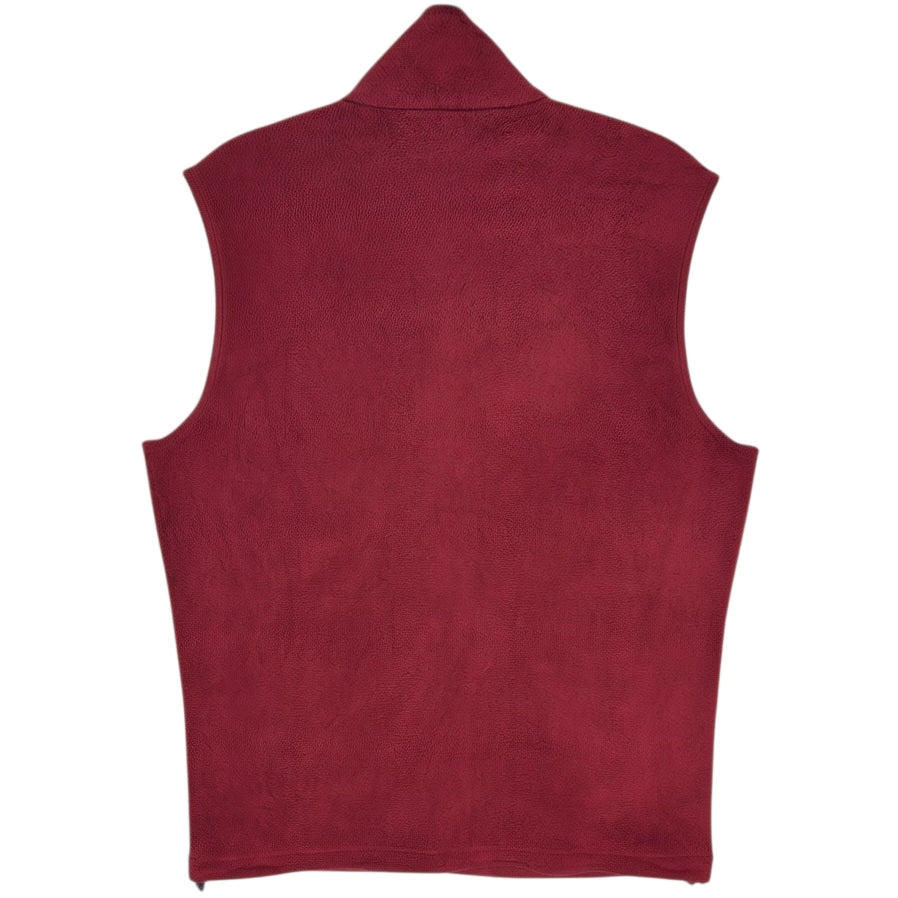 Vintage Woolrich 2000's Burgundy Fleece Vest Size M