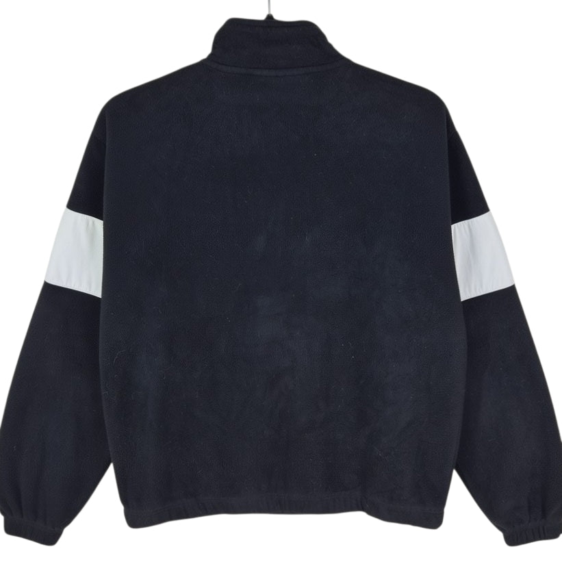 FILA Black Quarter Zip Fleece Jumper Size M