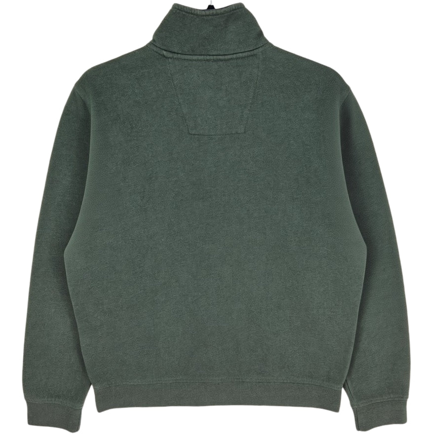 Nautica Khaki Green Quarter Zip Sweater Size S