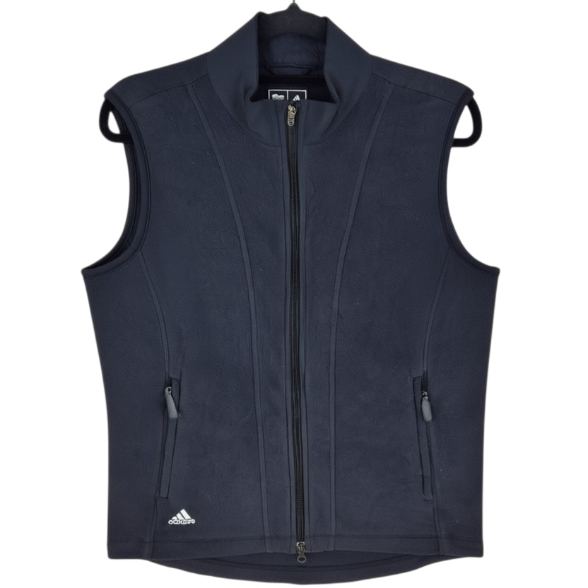 Adidas Climaproof Black Slim Fleece Vest Size M
